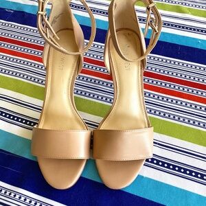 NEW Strappy Sandal NineWest Nude 3” Heel 7.5 M